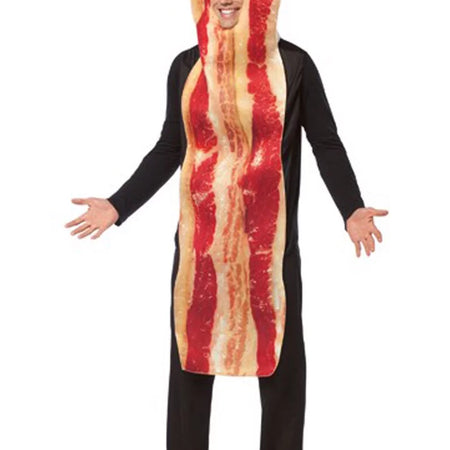 Bacon Strip Adult Halloween Costume, One Size, Men, #7192