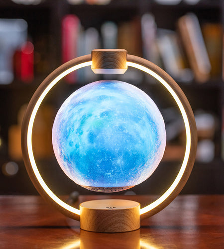 Maglev Moon Light Bluetooth Speaker 3D Stereo Diy Colorful Glare