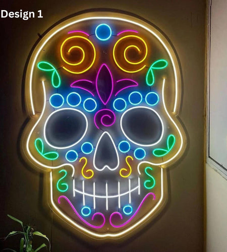 Skull Neon Signs, Halloween Led Sign Decor