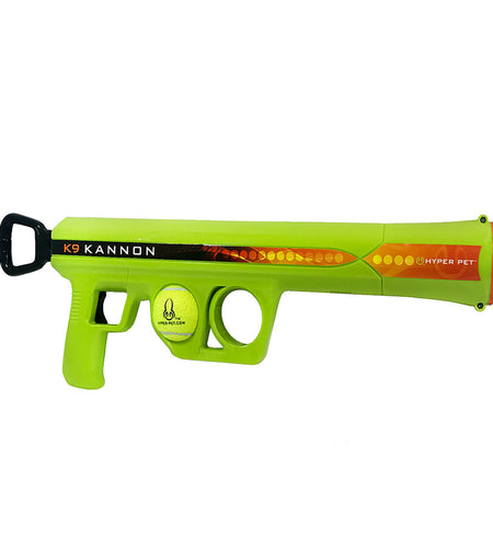 K9 Kannon Dog Tennis Ball Launcher Interactive Dog Toy with 1 Dog Ball, Green