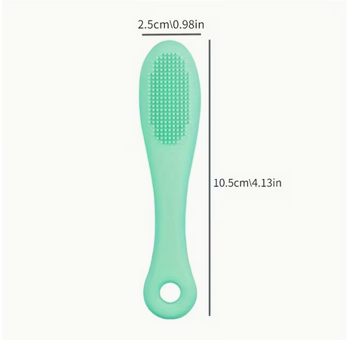 1 Finger-shaped Soft Silicone Nose Brush for Facial Cleansing, Blackhead
