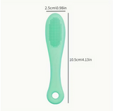 1 Finger-shaped Soft Silicone Nose Brush for Facial Cleansing, Blackhead