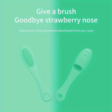 1 Finger-shaped Soft Silicone Nose Brush for Facial Cleansing, Blackhead
