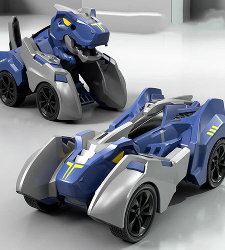 2 in 1 Transforming Dinosaur Car Deformation Toys Inertial Sliding Dino Automatic Transform Figures Robot Diecasts Toy Boys Gift