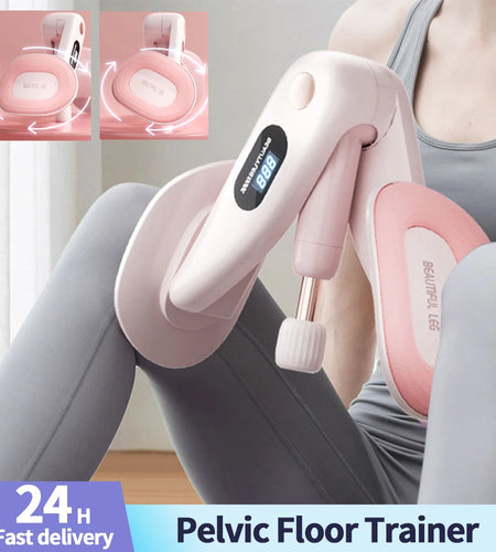 Thigh Master Pelvic Floor Trainer with Counter Hip Inner Thigh Exercise Equipment Kegel Exercises Device for Yoga Floor Muscle